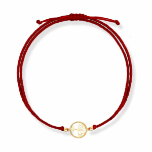 Bransoletka srebrna Drzewko na sznurku