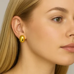 Kolczyki srebrne owalne