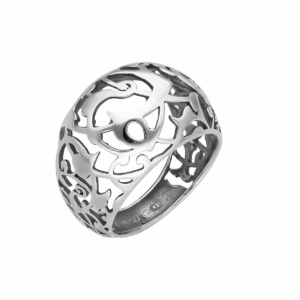 Pierścionek srebrny oksydowany Vines