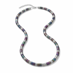 Naszyjnik srebrny z hematytem