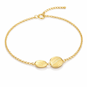 Bransoletka srebrna Aida - Srebrny Pozłacany 24-karaty