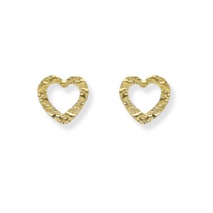 Kolczyki srebrne Wavy serca