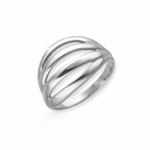 Pierścionek srebrny Stripes