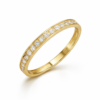 Elegant gold and diamond eternity ring