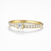 Elegant gold and diamond ring
