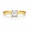 Elegant gold solitaire engagement ring-2