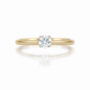 Gold solitaire diamond ring