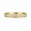 Golden brilliance in a diamond ring